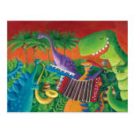 Bande géniale de dinosaure carte postale