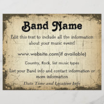 Bande grunge faite sur commande prospectus avec motif