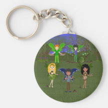 Bande musicale de féerie dans le domaine enchanteu porte-clefs