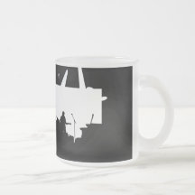 Bande sur la silhouette B&W de concert d'étape Tasses