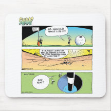 Bandes dessinées jouantes au golf Mousepad de mara Tapis De Souris