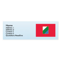 Bandiera de l'Abruzzo, Italie Cartes De Visite Professionnelles