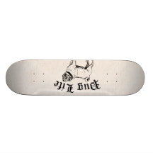 Bandit drôle de chien de la vie de carlin skateboards customisés