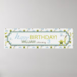 Bannière d'anniversaire de Ribbit Poster