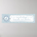 Bannière de baby shower de garçon du bonbon un posters