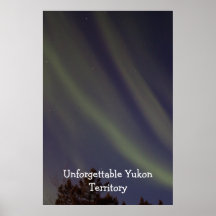 Bannière étoilée ; Souvenir de territoire de Yukon Posters