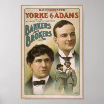 Banquiers et courtiers affiche