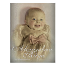 Baptême announcement2 cartes postales