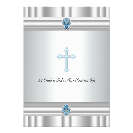 Baptême croisé gris et bleu de garçons bristols