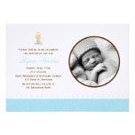 Baptême doux de photo de bébé invitations personnalisées