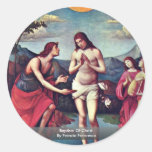 Baptême du Christ par Francia Francesco Autocollants