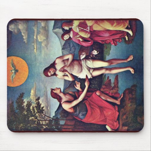 Baptême du Christ par Francia Francesco Tapis De Souris