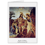Baptême du Christ par Sarto Andrea Del Carte De Vœux
