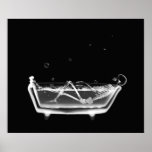 Baquet squelettique de temps de Bath de rayon X de Poster
