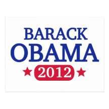 Barack Obama 2012 Carte Postale
