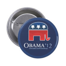 Barack Obama 2012 Pin's Avec Agrafe