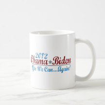 Barack Obama 2012 réélisent Tasse