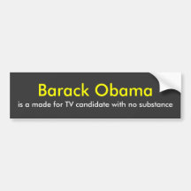 Barack Obama est s'est dirigé vers le candidat de  Autocollant Pour Voiture