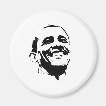 Barack Obama font face Aimants Pour Réfrigérateur