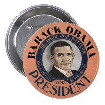 Barack Obama gagne nos batailles Pin's