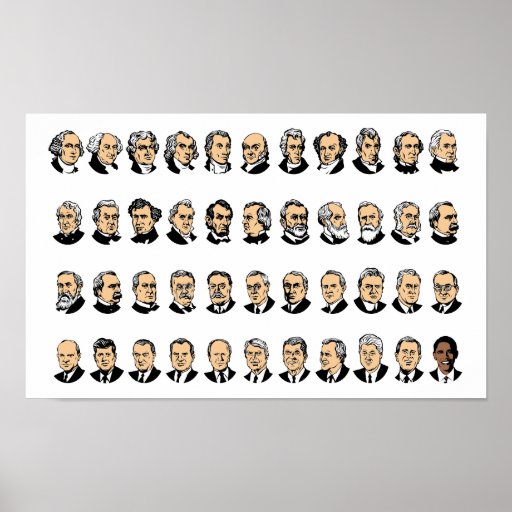 Tous Les Presidents Des Usa Barack Obama - Présidents des États-Unis Posters | Zazzle