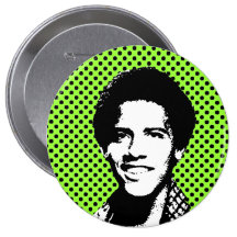 Barack Obama rétro Badges