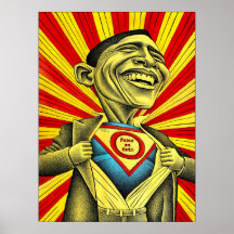 Barack Obama - Superman Poster