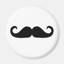 Barbe - moustache magnets pour réfrigérateur