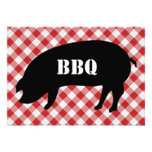 Barbecue Checkered de silo de porc, rouge et blanc Bristol
