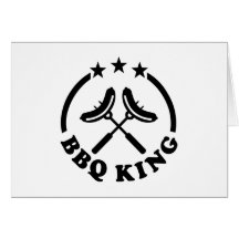 Barbecue de roi de BBQ Cartes De Vœux
