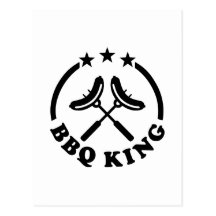 Barbecue de roi de BBQ Cartes Postales
