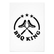 Barbecue de roi de BBQ Invitations