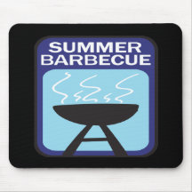 Barbecue d'été tapis de souris