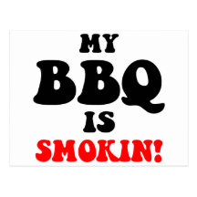 Barbecue drôle carte postale
