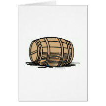 Baril de vin carte de vœux