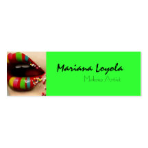 bariolé makeup cartes de visite personnelles