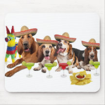 Barkaritaville Basset Hound Mousepad Tapis De Souris