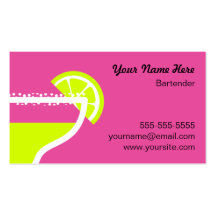 Barman Cartes De Visite Professionnelles