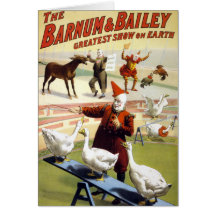 Barnum et Bailey - oies de exécution merveilleuses Cartes