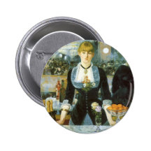 Barre chez le Folies-Bergere, Manet, beaux-arts vi Pin's