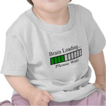 Barre de chargement de cerveau t-shirts