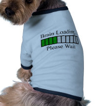 Barre de chargement de cerveau t-shirts pour animaux domestiques