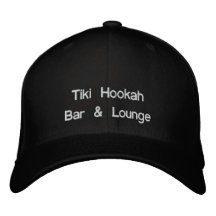 Barre et salon de narguilé de Tiki Casquette Brodée