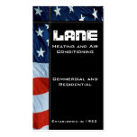 Barre latérale de verticale de drapeau américain cartes de visite personnelles