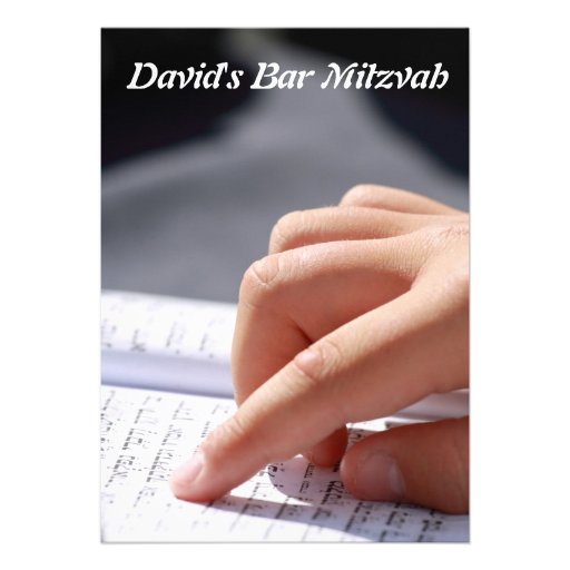 Barre Mitzvah/bat mitzvah Invitation Personnalisée