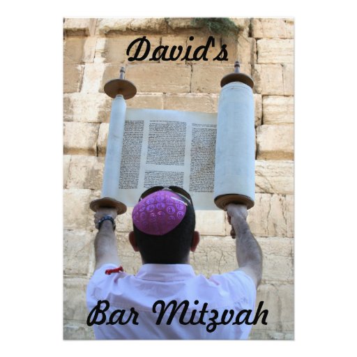 Barre Mitzvah/invitation de bat mitzvah