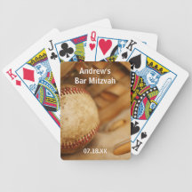 Barre orientée Mitzvah de base-ball Jeux De Poker