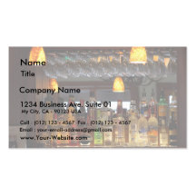 Barres de boissons alcoolisées cartes de visite professionnelles