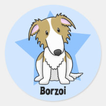 Barzoï d'étoile de Kawaii Adhésif