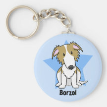 Barzoï d'étoile de Kawaii Porte-clef